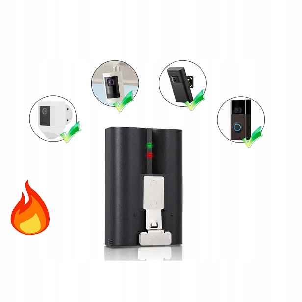 Akumulátor 3.7V 6040MAH Ring Doorbell 2 3 4 Náhrada