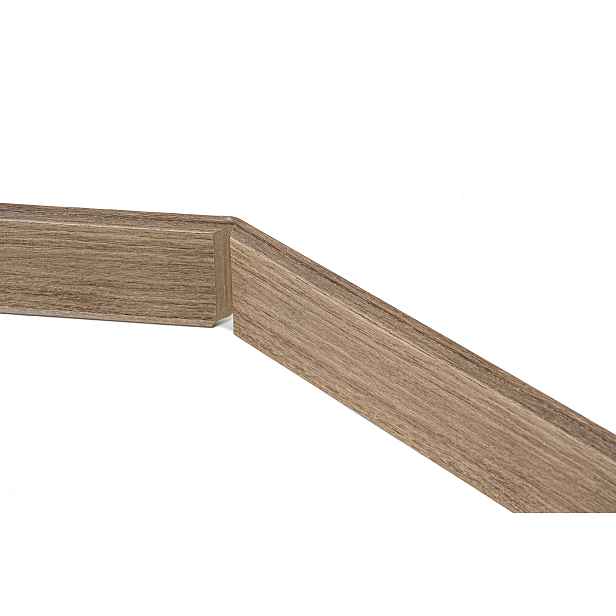 DOPRODEJ: 2500x60x10 mm cm Soklová lišta CD60 Ottawa 2,5 m, 2500x60x10 mm, hnědá, Egibi