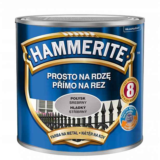 Hammerite Barva na rez 2,5L Stříbrný Lesk