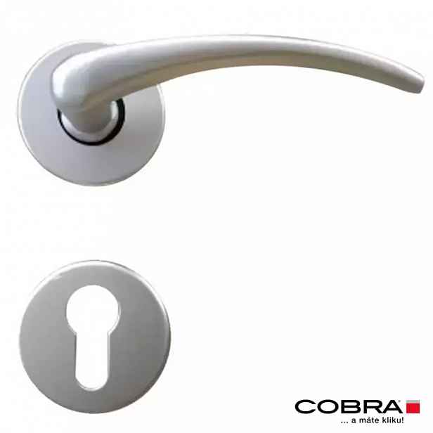 Klika Ema-R WB Inox stříbrný
