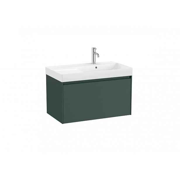 Koupelnová skříňka s umyvadlem Roca Ona 80x50,5x46 cm zelená mat ONA801ZZMP