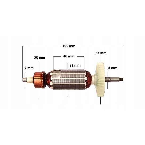 Oběžné kolo pro brusku 125 Sparky M650, M720, M850E (jk 157)