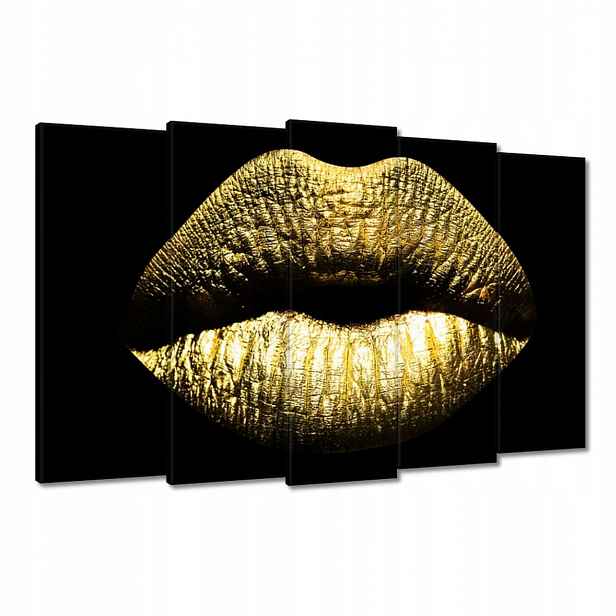Obrazy 150x95 Zlaté rty