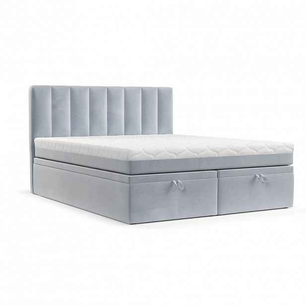 AltaBeds POSTEL BOXSPRING LUME 160/200 Světle šedá