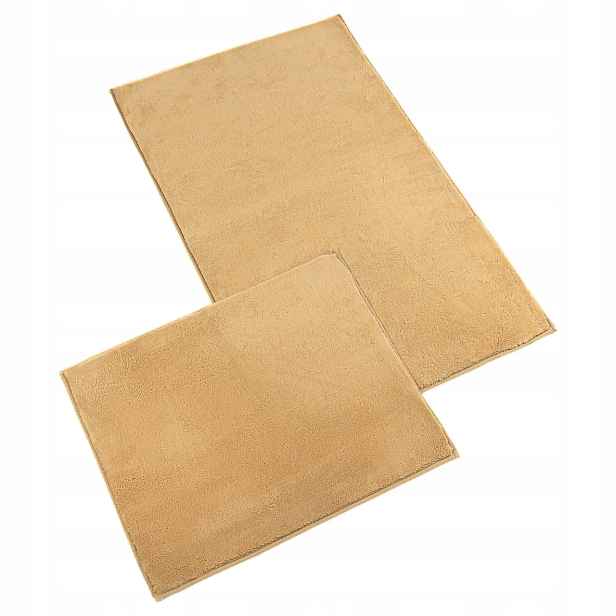 Koupelnová souprava Micro Bany Gold Hnědá, 100x60cm (předložka) 60x50cm …
