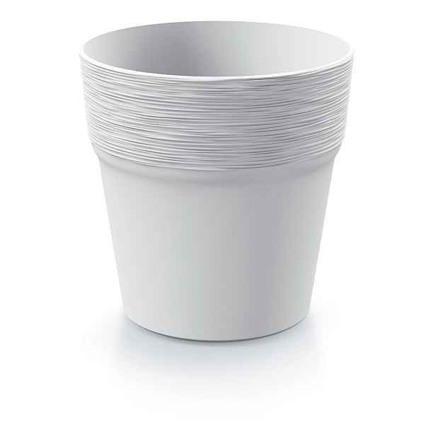 Prosperplast Květináč Furu bílý, varianta 12 cm