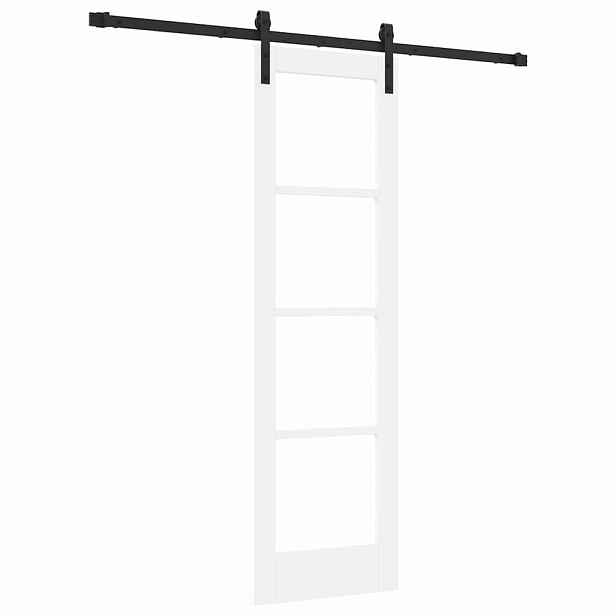 vidaXL Posuvné dveře ORKDAL Bílá a černá 61 x 198,5 cm