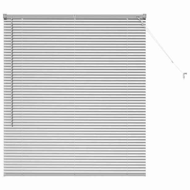vidaXL Venet školní žaluzie Stříbrná 130 x 110 cm 25 mm Hliník