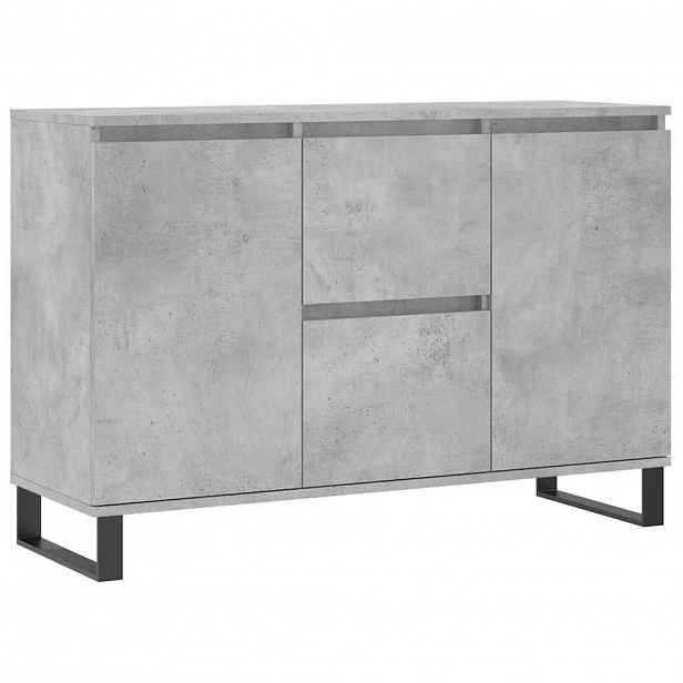 vidaXL Příborník betonově šedý 101,5 x 35 x 70 cm kompozitní dřevo