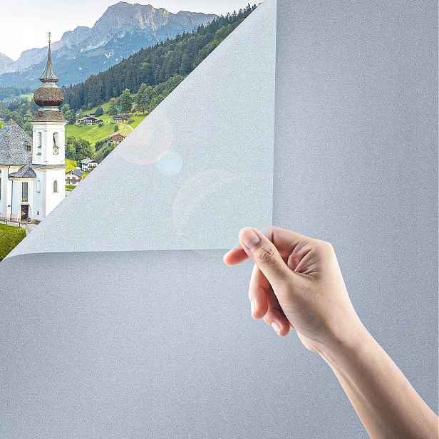Fólie Okenní Matná Mražená Neprůhledná Statická 90 x 500 cm 0,9 x 5