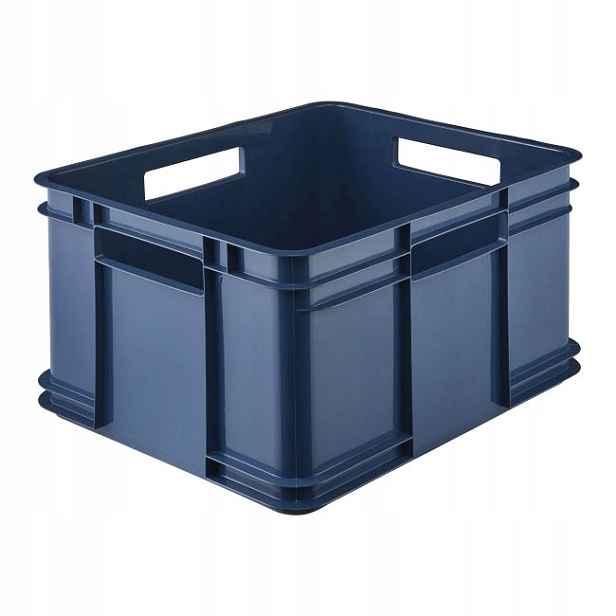 Kontejner 54L Velký XXL se čtyřmi úchyty modrý 52 cm x 43 cm x 28 cm