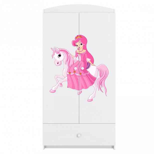 Skříň Babydreams bílá - Princezna 1