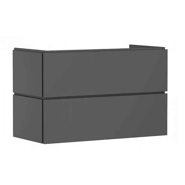 Hansgrohe Xilesa E - Umyvadlová skříňka, 62x98x47 cm, 2 zásuvky, matná šedá 54297760