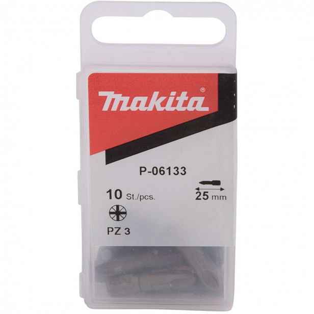 Makita - Sada torzních bitů PZ3, 10 ks P-06133