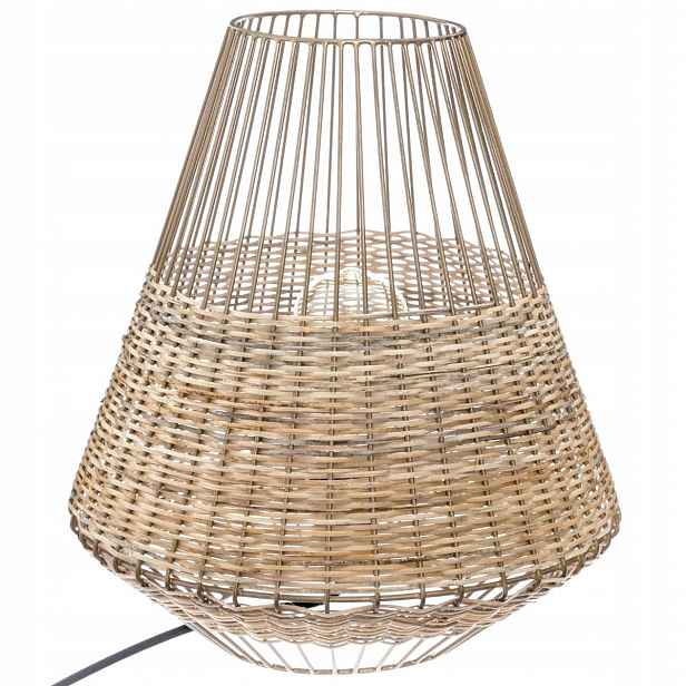 Stolní Lampa Z Proutí, Proutěné Stínidlo, Boho Styl
