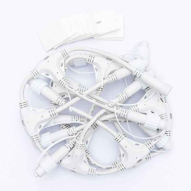 Easy Fix T rozbočovač, 7 výstupů, bílý, IP67