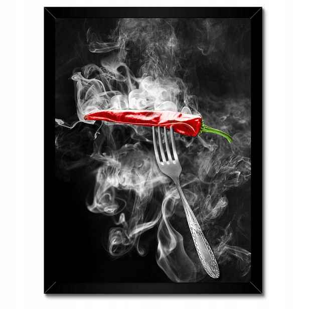 Plakáty v rámu 30x40 Chilli paprička Vidlička