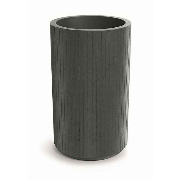 Ethick Květináč CORO ROUND HIGH 48 cm, grafit
