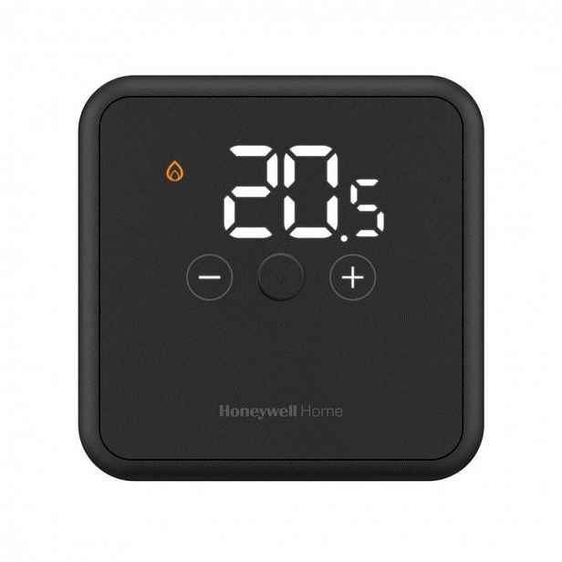 Honeywell Home - Digitální termostat, bezdrátový, bez spínací jednotky, černá DTS42BRFST22