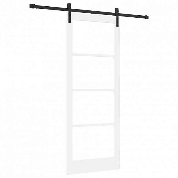 vidaXL Posuvné dveře ORKDAL Bílá a černá 83 x 211 cm