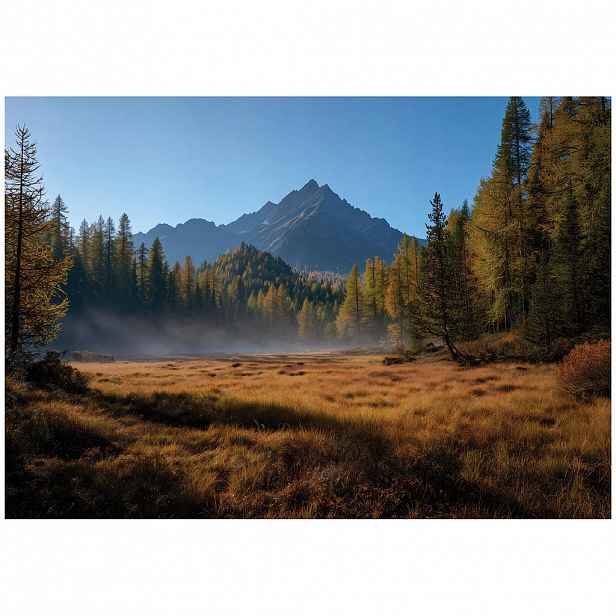 Wallarena FOTOTAPETA Hory Les Hnědá 150x105 cm