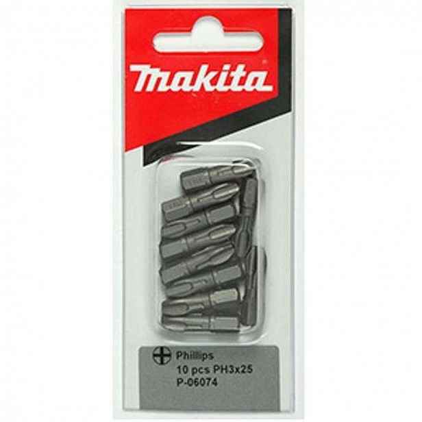 Makita - Sada torzních bitů PH3, 10 ks P-06074