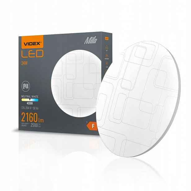 Videx stropní svítidlo stropní Mila 24W neutrální bílá VLE-CLR-244R
