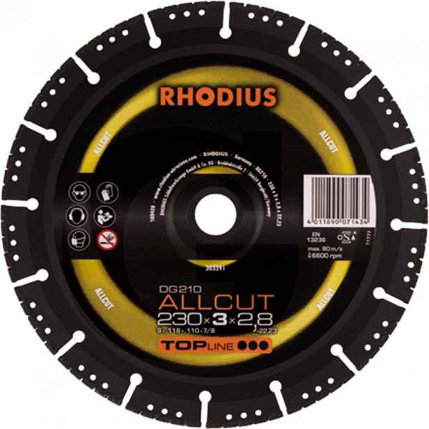 Diamantový kotouč DG210 Allcut 125X3X2,5X22,23