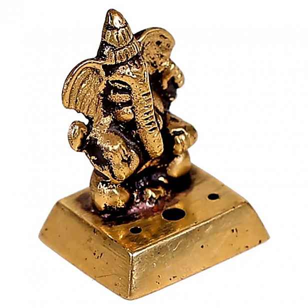 Podstavec pod kadidlo Ganesha z mosazi