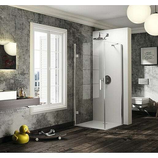 Sprchové dveře 80x200 cm levá Huppe Solva pure chrom lesklý ST2506.092.322