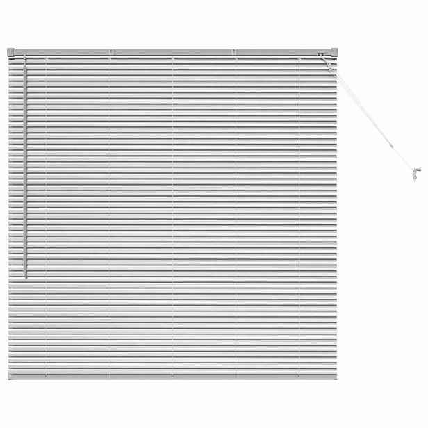 vidaXL Venet školní žaluzie Stříbrná 130 x 135 cm 25 mm Hliník