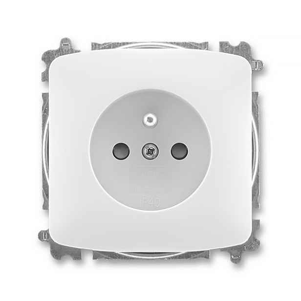 Zásuvka 230 V jednonásobná ABB Tango IP 40 bílá