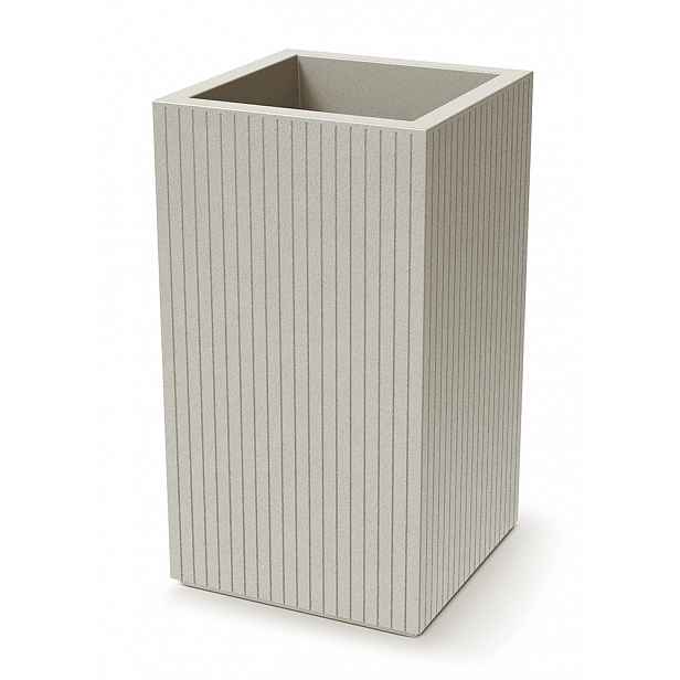 Ethick Květináč CORO SQUARE HIGH 40 cm, písková