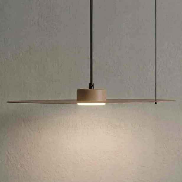 Závěsná lampa Piatto Taupe 1xGX53 fi 450 mm