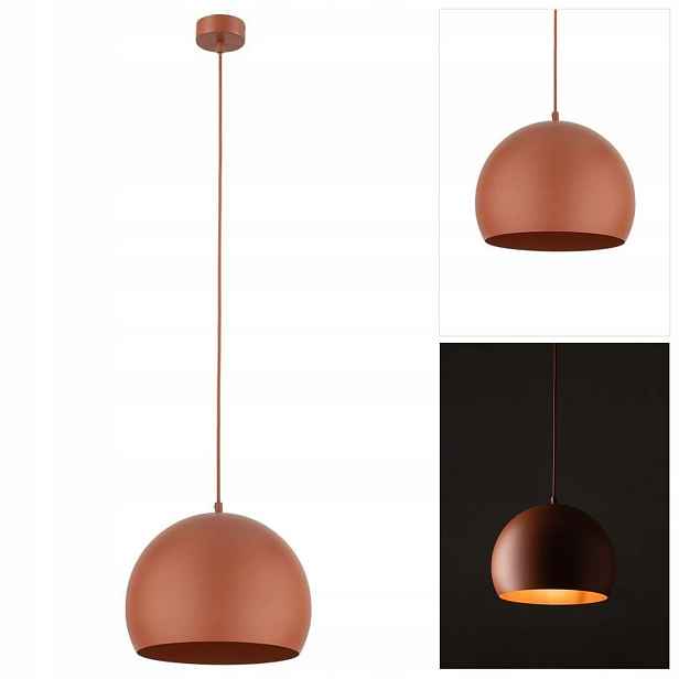 Závěsná lampa Zoe oranžová, moderní, nad jídelní stůl Tk Lighting