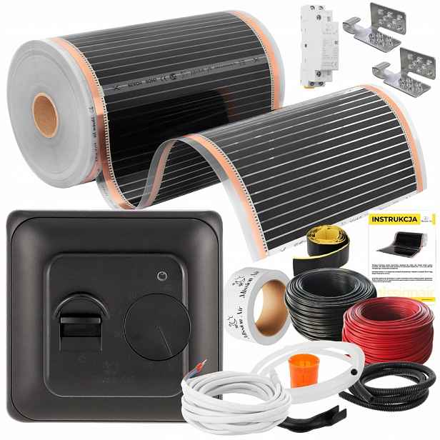 Set Mission Air Fólie Vyhřívací Podložka Infračervená 50 cm I 160 W/m² 24 m² Ptc