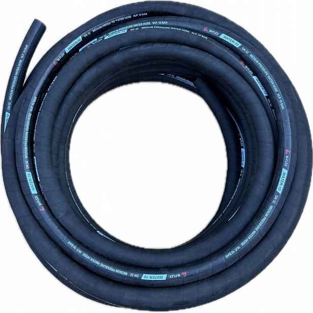 Gumová Výtlačná Hadice Na Vodu Vyztužená 32 MM 1 1/4" 10 Bar WATER-10 Role 40 M