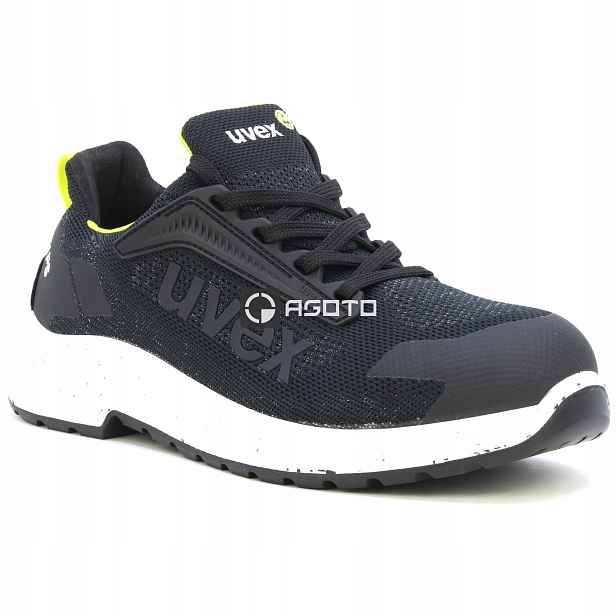 Uvex S1 Knit Esd černá pánská pracovní obuv Clima Zone, lehká a prodyšná 46