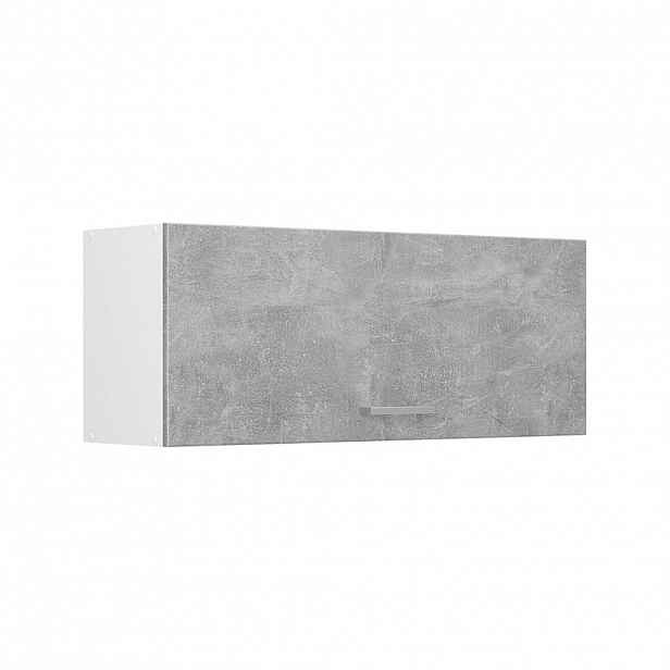 Vicco VĚŠÁK NA STĚNU R-Line, Beton/Bílá, 100 cm Plochý