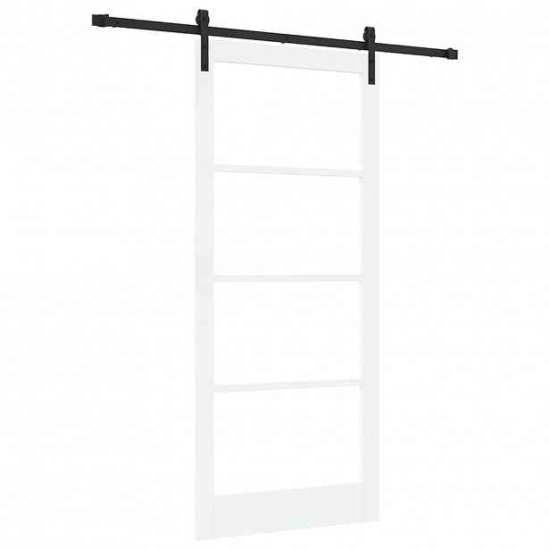 vidaXL Posuvné dveře ORKDAL Bílá a černá 93 x 211 cm