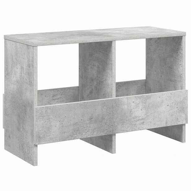 vidaXL Regál na časopisy Betonově šedá 68,5 x 30 x 45 cm