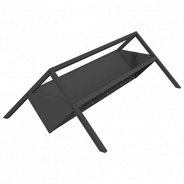 vidaXL Žlab pro hospodářská zvířata Černá 111 x 76 x 38 cm 10 kg