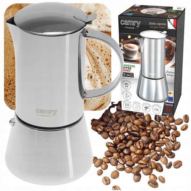 Kávovar Camry Cr 4425 350 ml – kávovar na espresso na 6 šálků