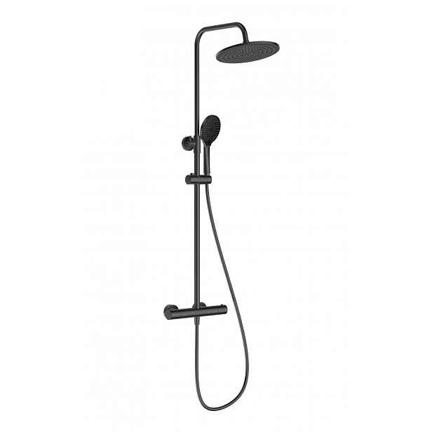 kielle Oudee I - Sprchový set s termostatem, 25 cm, 3 proudy, gun grey 20633007E
