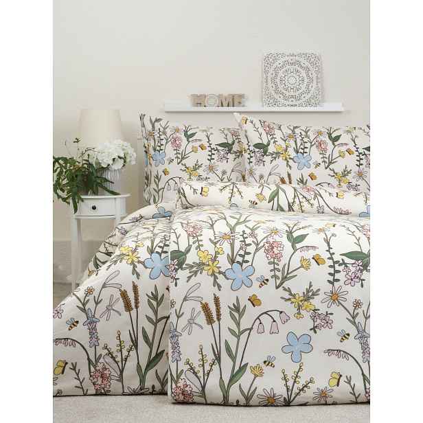 MKLuzkoviny.cz Prodloužené flanelové povlečení - Isabella - 140 × 220 cm - 70 x 90 cm