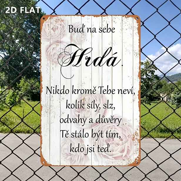 TEMU 2D Plochý, 2D Plochý - 1ks 2D Plochý Vintage Kovová Hliníková Cedule, Hliníková , Vintage Nástěnné Umění, Dekorace do Garáže, 30,48x20,32 cm,
