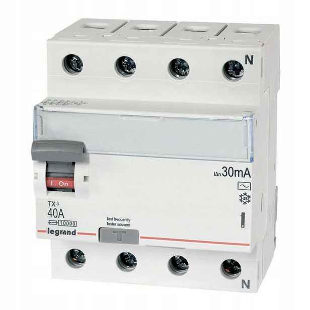 Vypínač růžový P304 40A/30mA Ac TX3