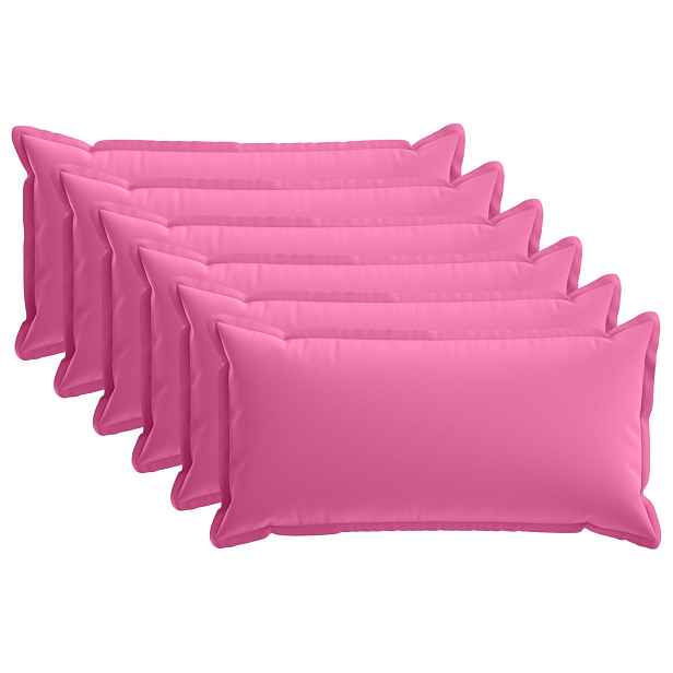 vidaXL Polštář s polštářem HOUTEN 6 ks Růžová Polyester
