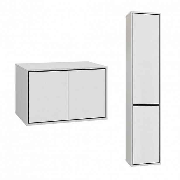 Petits-meubles KOUPELNOVÝ NÁBYTEK 78cm Sophéa 2er-Set Bílá