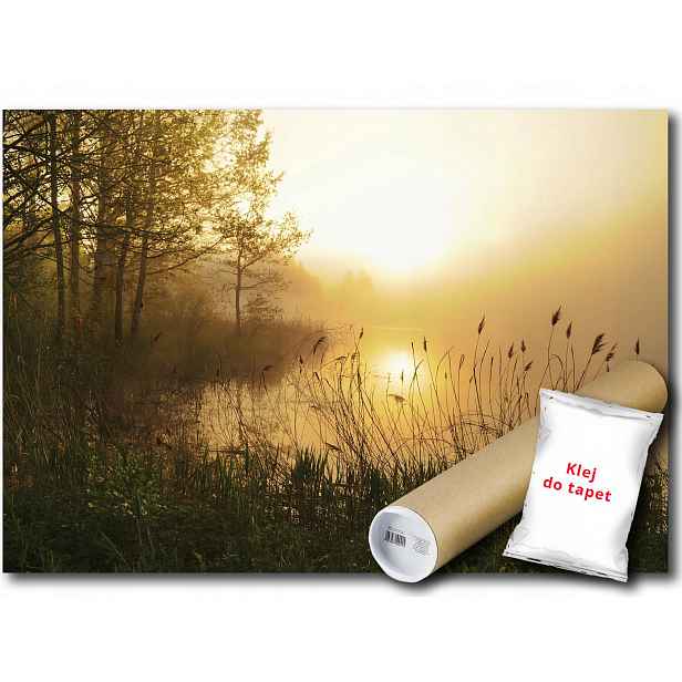 Vinylová fototapeta Jezero Rybník Mlha 152x104